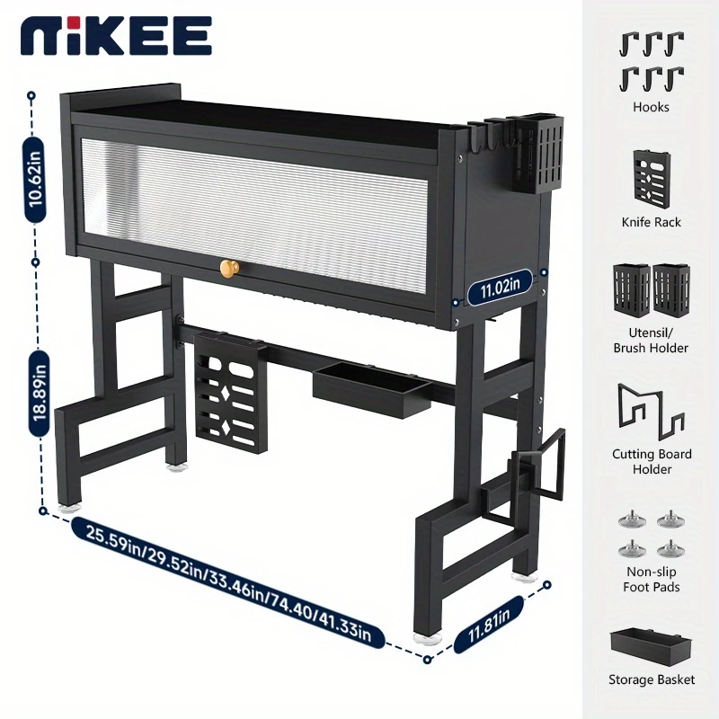 MIKEE thickened material with strong load-bearing capacity kitchen sink rack