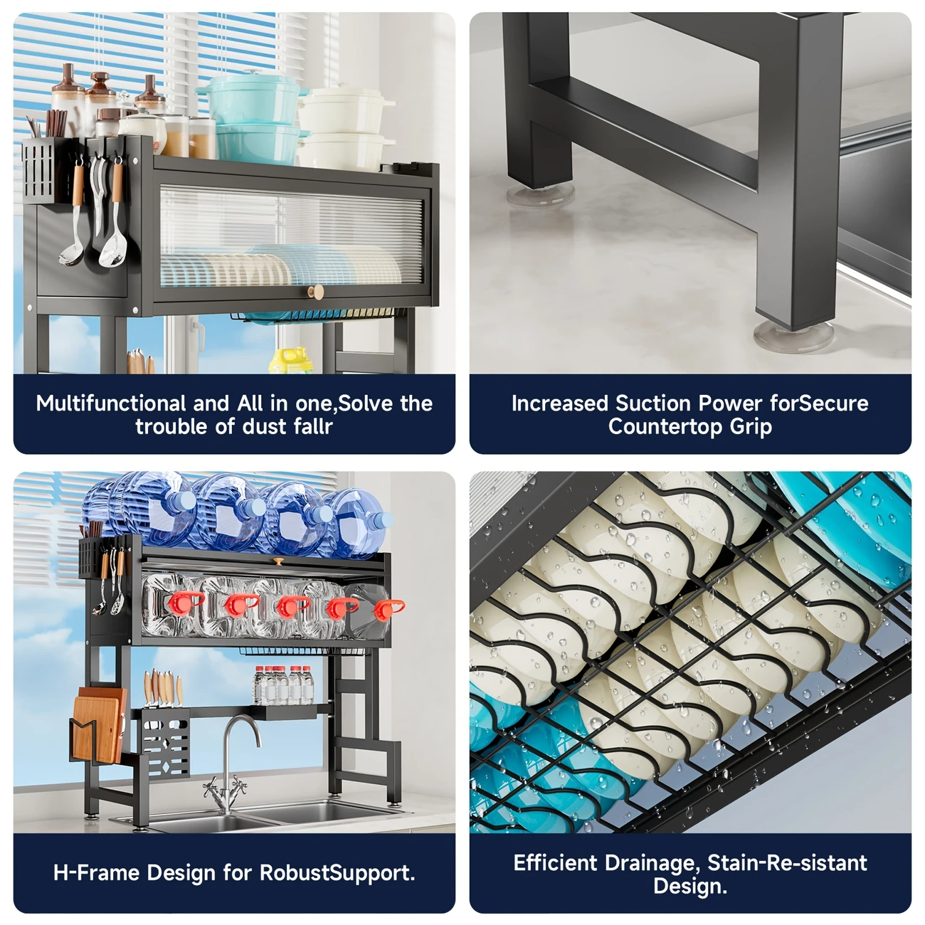 MIKEE thickened material with strong load-bearing capacity kitchen sink rack