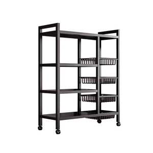 Kitchen four-layer design mobile storage rack